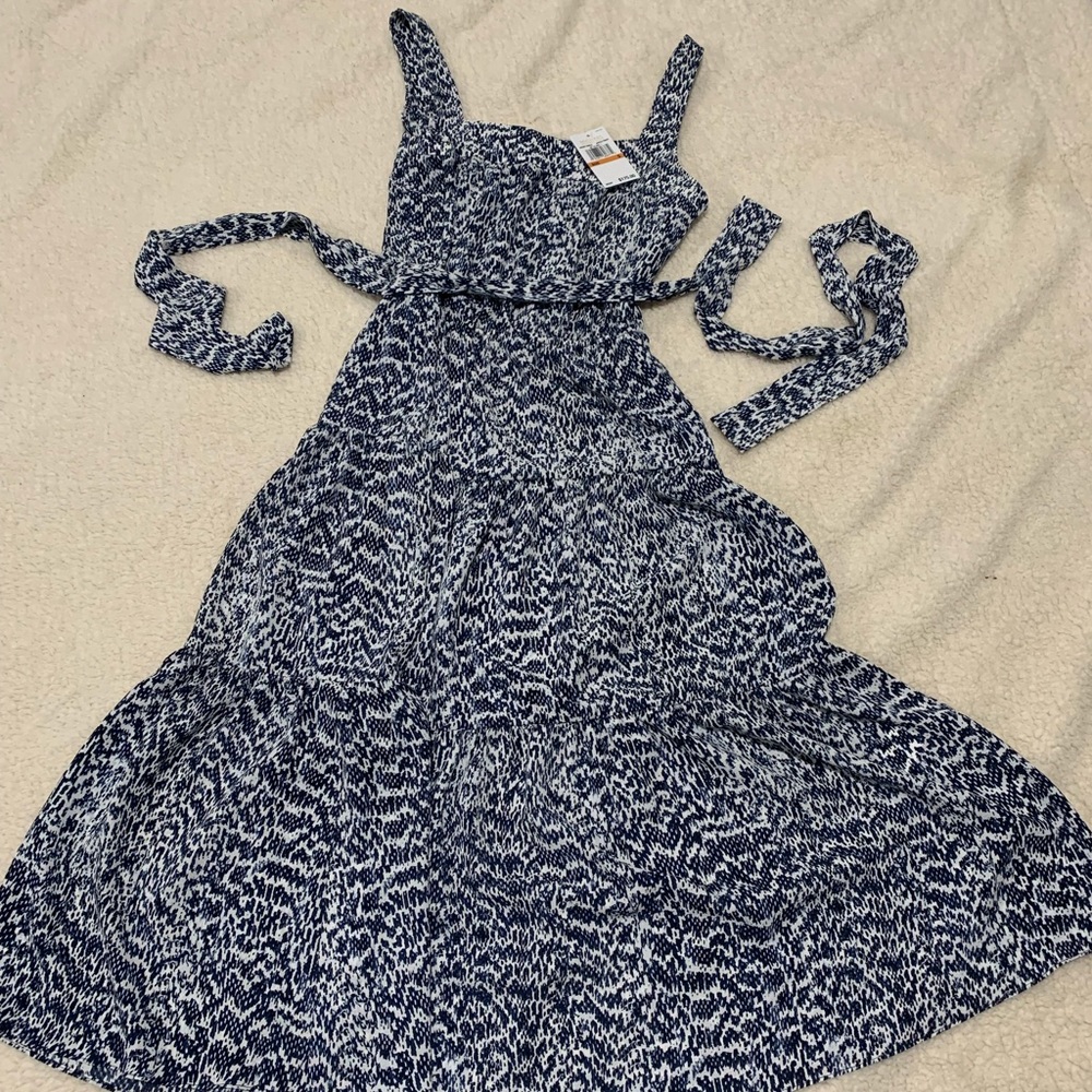 Michael Kors: Long blue/white dress size S